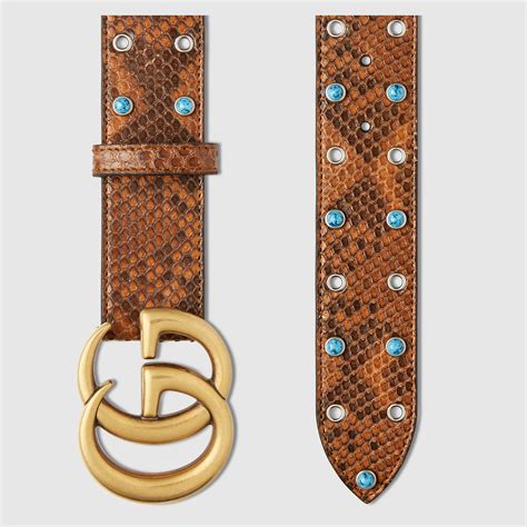 gucci men's python belt